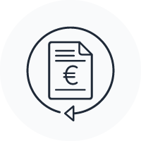 Adóvisszatérítés ikon